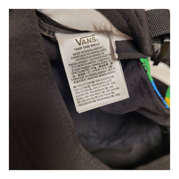 Vans Spirit Black Cap With Multicolor Brim Adjustable Strap - Picture 6 of 6